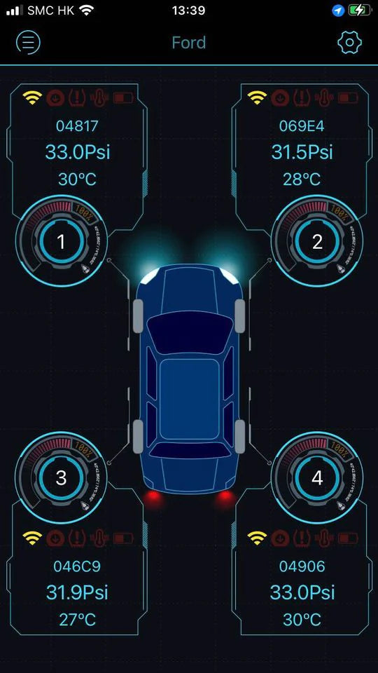 [最高級別] 雙顯示+雙能源 胎壓計 藍芽連接 iPhone Android 手機+主機同時顯示 太陽能+USB充電模式